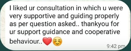 Client message: Consultation